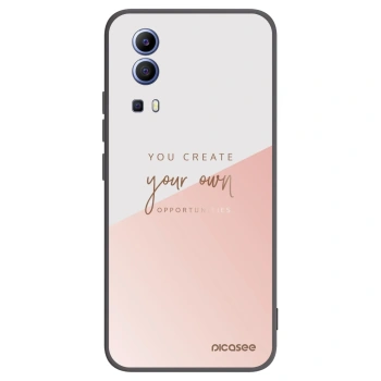 Picasee Μαύρη θήκη σιλικόνης για Vivo Y52 5G - You create your own opportunities
