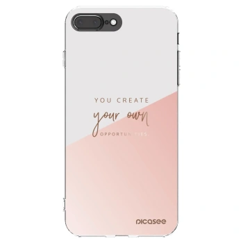 Picasee διαφανής θήκη σιλικόνης Apple iPhone 8 Plus - You create your own opportunities