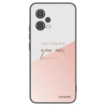Picasee Μαύρη θήκη σιλικόνης για Xiaomi Poco X5 - You create your own opportunities