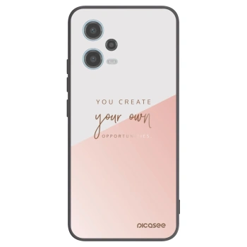 Picasee Μαύρη θήκη σιλικόνης για Xiaomi Redmi Note 12 5G - You create your own opportunities