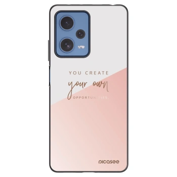 Picasee Μαύρη θήκη σιλικόνης για Xiaomi Redmi Note 12 Pro 5G - You create your own opportunities
