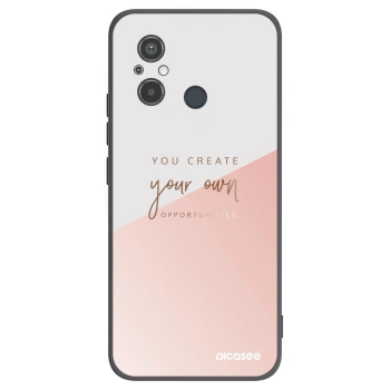 Picasee Μαύρη θήκη σιλικόνης για Xiaomi Redmi 12C - You create your own opportunities