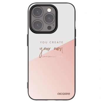 Picasee Μαύρη θήκη σιλικόνης για Apple iPhone 15 Pro - You create your own opportunities