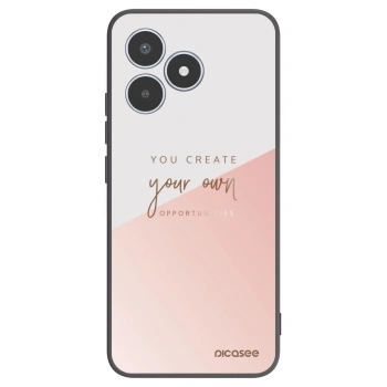 Picasee Μαύρη θήκη σιλικόνης για Realme C53 - You create your own opportunities