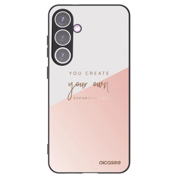 Picasee Μαύρη θήκη σιλικόνης για Samsung Galaxy S24+ S926B 5G - You create your own opportunities