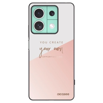 Picasee Μαύρη θήκη σιλικόνης για Xiaomi Redmi Note 13 5G - You create your own opportunities