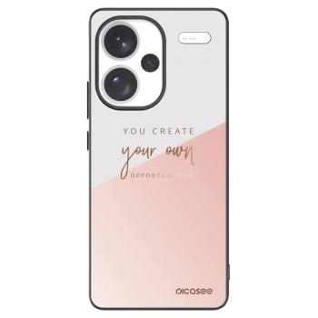 Picasee Μαύρη θήκη σιλικόνης για Xiaomi Redmi Note 13 Pro+ 5G - You create your own opportunities