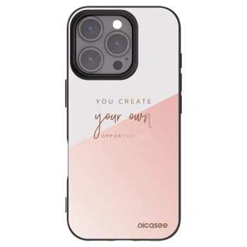 Picasee Μαύρη θήκη σιλικόνης για Apple iPhone 16 Pro - You create your own opportunities