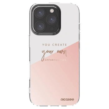 Picasee διαφανής θήκη σιλικόνης Apple iPhone 16 Pro - You create your own opportunities