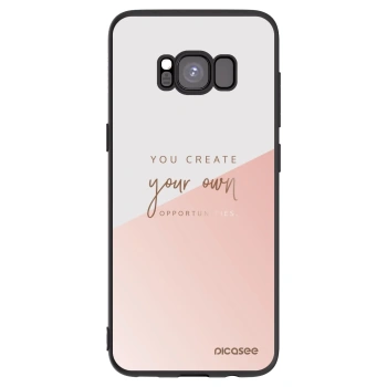 Picasee Μαύρη θήκη σιλικόνης για Samsung Galaxy S8 G950F - You create your own opportunities