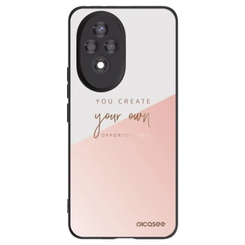 Picasee Μαύρη θήκη σιλικόνης για Honor 200 5G - You create your own opportunities