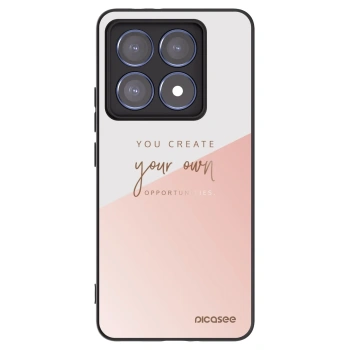Picasee Μαύρη θήκη σιλικόνης για Xiaomi 14T Pro - You create your own opportunities