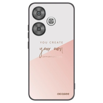 Picasee Μαύρη θήκη σιλικόνης για Xiaomi Poco F6 - You create your own opportunities