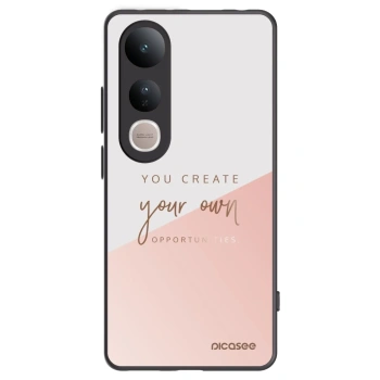 Picasee Μαύρη θήκη σιλικόνης για Vivo V50 Lite 5G - You create your own opportunities