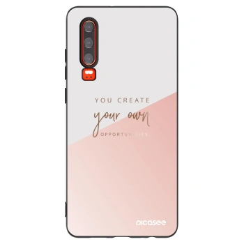 Picasee Μαύρη θήκη σιλικόνης για Huawei P30 - You create your own opportunities