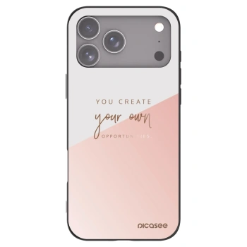 Picasee Μαύρη θήκη σιλικόνης για Apple iPhone 17 Pro Max - You create your own opportunities