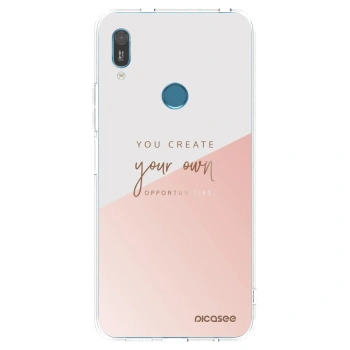 Picasee διαφανής θήκη σιλικόνης Huawei Y6 2019 - You create your own opportunities