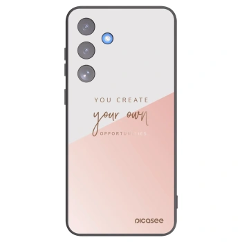 Picasee Μαύρη θήκη σιλικόνης για Samsung Galaxy S25 FE 5G - You create your own opportunities