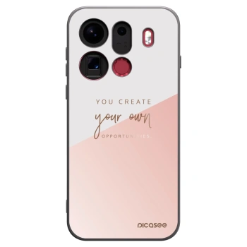 Picasee Μαύρη θήκη σιλικόνης για OPPO Find X9 Pro - You create your own opportunities
