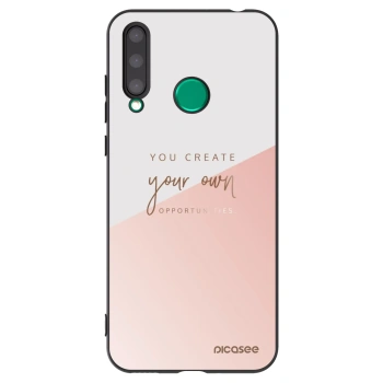 Picasee Μαύρη θήκη σιλικόνης για Honor 20 Lite - You create your own opportunities