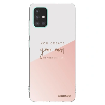 Picasee διαφανής θήκη σιλικόνης Samsung Galaxy A51 A515F - You create your own opportunities
