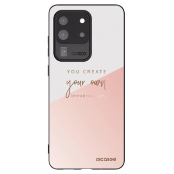 Picasee Μαύρη θήκη σιλικόνης για Samsung Galaxy S20 Ultra 5G G988F - You create your own opportunities