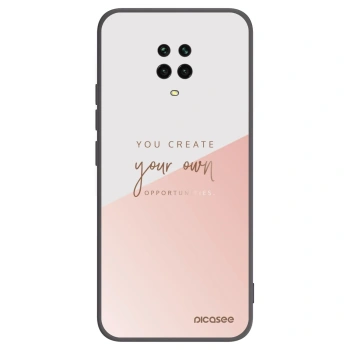 Picasee Μαύρη θήκη σιλικόνης για Xiaomi Redmi Note 9 Pro - You create your own opportunities