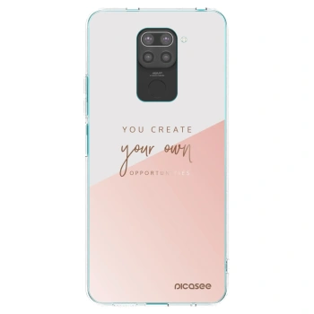 Picasee Μαύρη θήκη σιλικόνης για Xiaomi Redmi Note 9 - You create your own opportunities