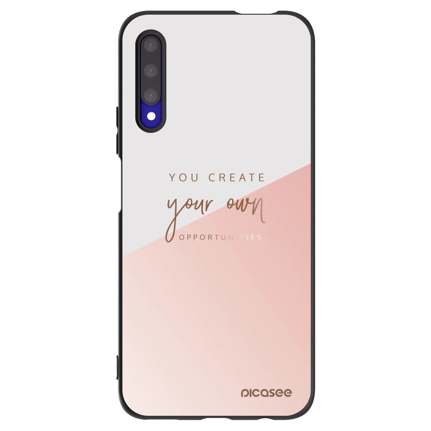 Picasee Μαύρη θήκη σιλικόνης για Honor 9X Pro - You create your own opportunities