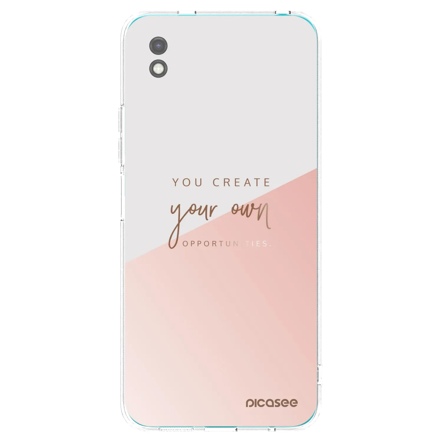 Picasee Μαύρη θήκη σιλικόνης για Xiaomi Redmi 9A - You create your own opportunities