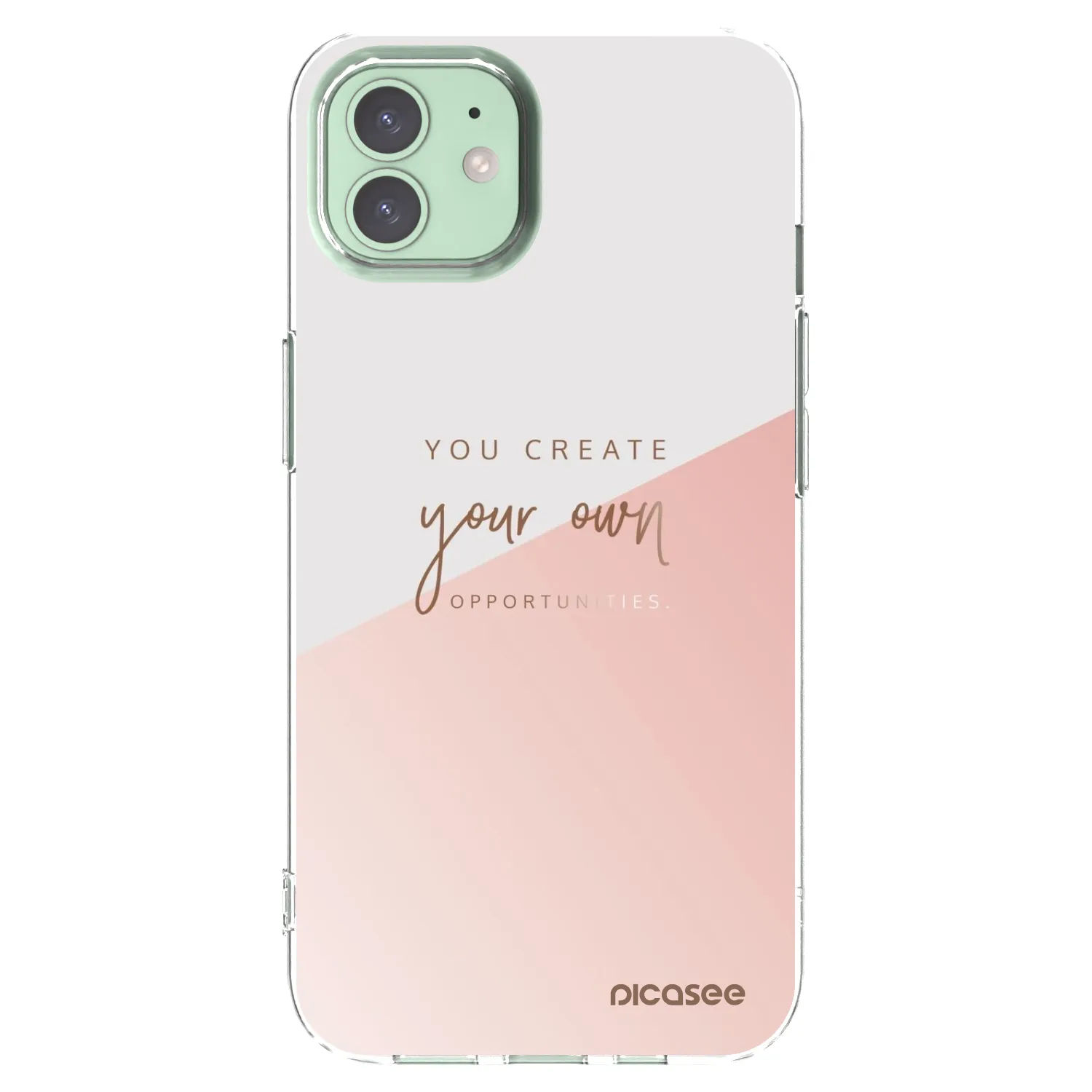 Picasee διαφανής θήκη σιλικόνης Apple iPhone 12 - You create your own opportunities