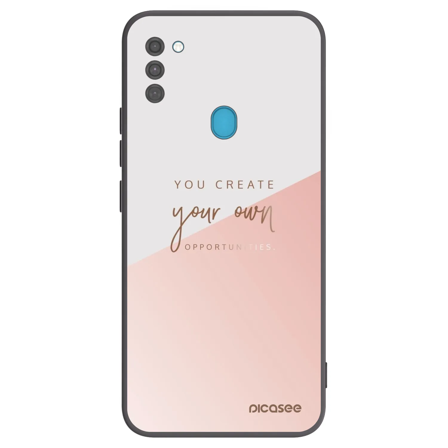 Picasee Μαύρη θήκη σιλικόνης για Samsung Galaxy M11 - You create your own opportunities