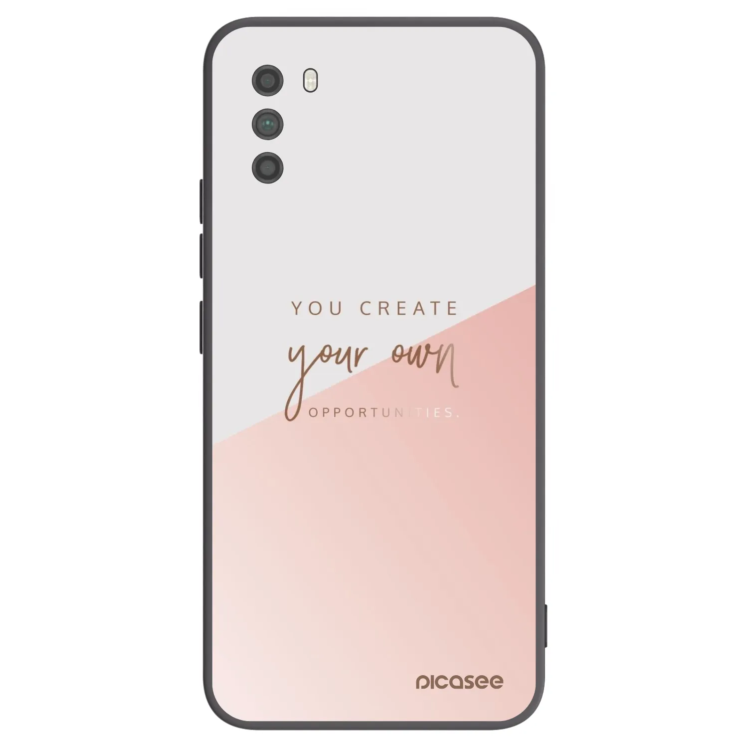 Picasee Μαύρη θήκη σιλικόνης για Xiaomi Poco M3 - You create your own opportunities