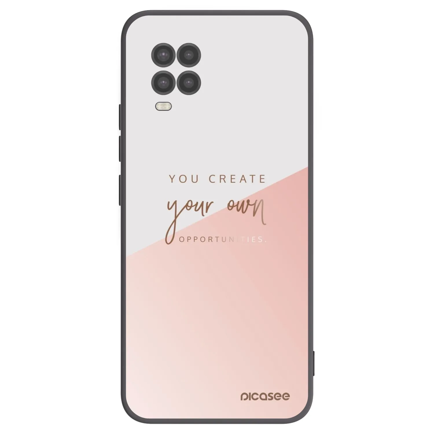 Picasee Μαύρη θήκη σιλικόνης για Xiaomi Mi 10 Lite - You create your own opportunities