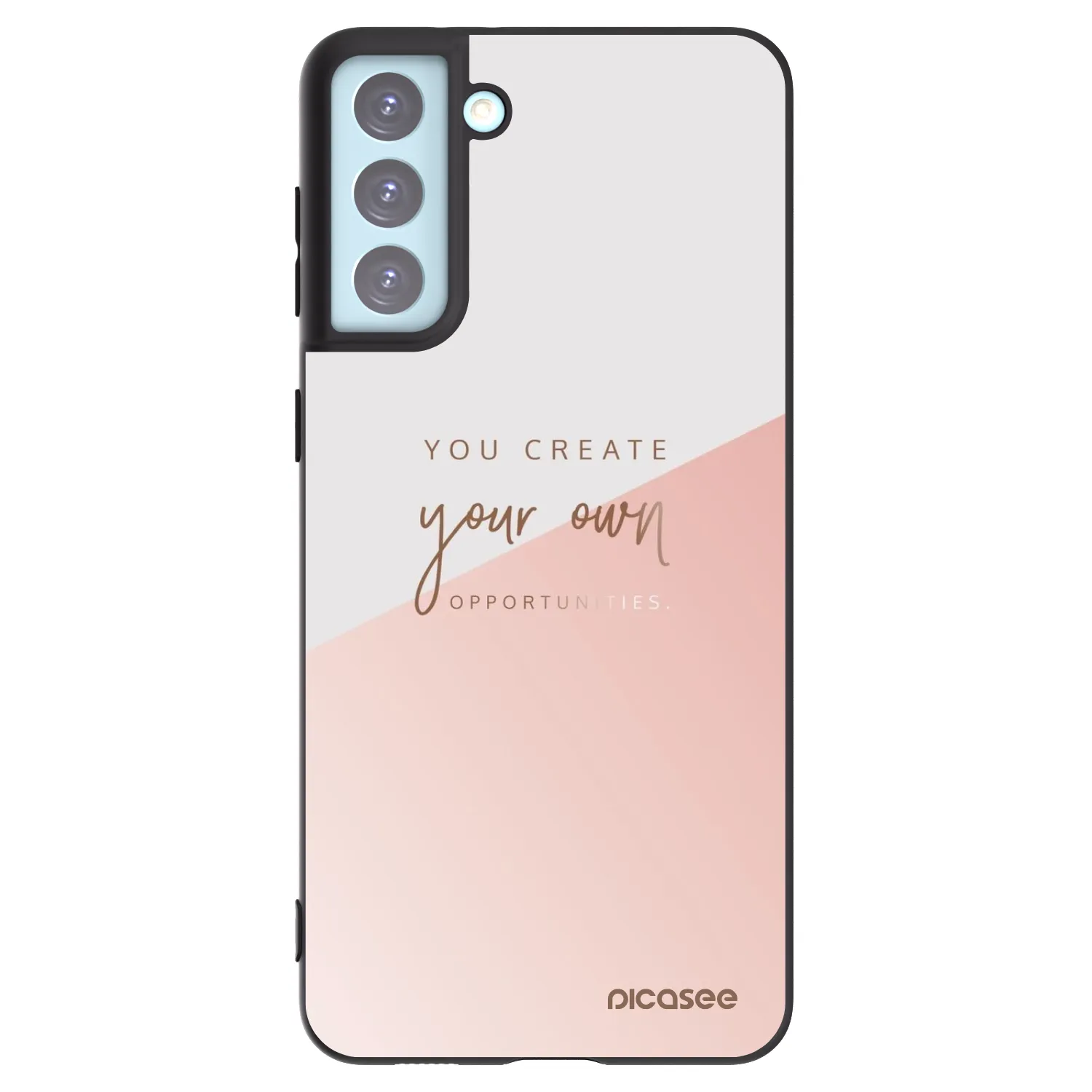 Picasee Μαύρη θήκη σιλικόνης για Samsung Galaxy S21+ 5G G996F - You create your own opportunities