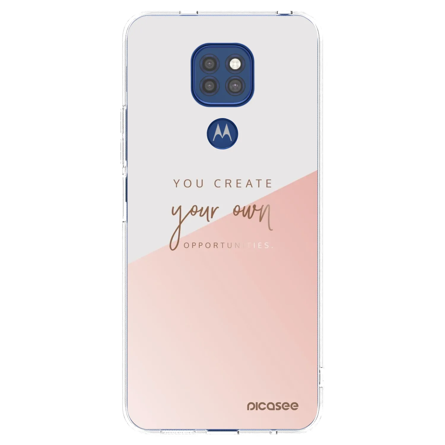 Picasee διαφανής θήκη σιλικόνης Motorola Moto G9 Play - You create your own opportunities