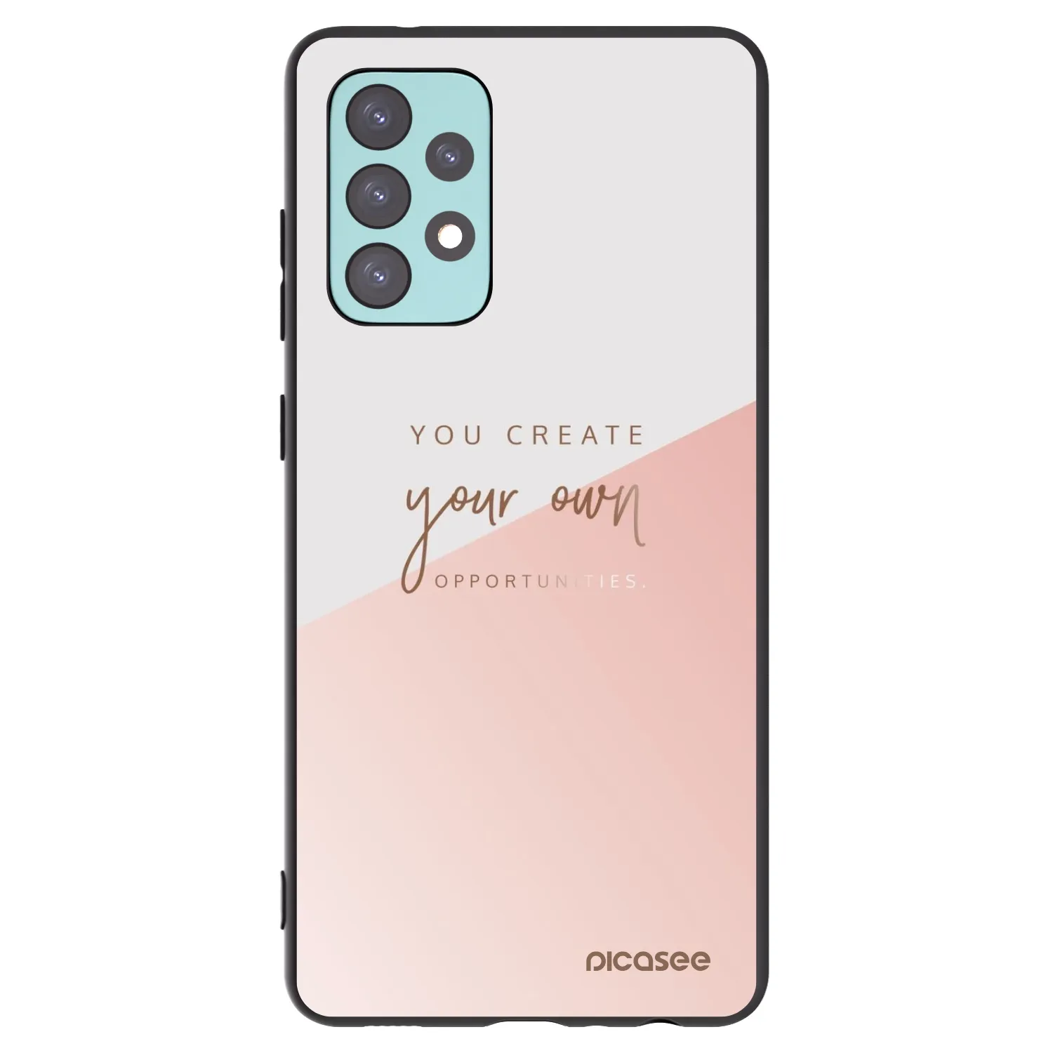 Picasee Μαύρη θήκη σιλικόνης για Samsung Galaxy A72 A725F - You create your own opportunities