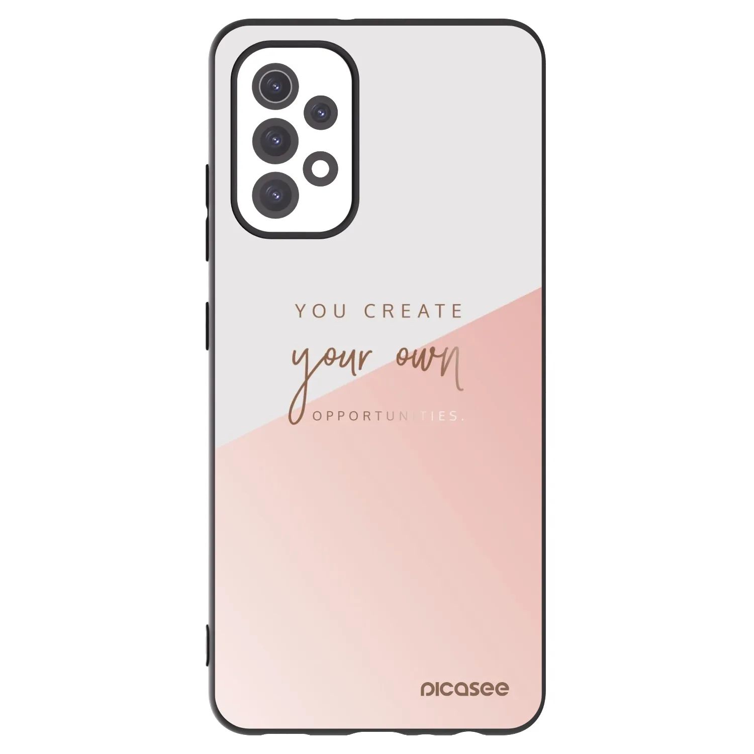 Picasee Μαύρη θήκη σιλικόνης για Samsung Galaxy A32 5G A326B - You create your own opportunities