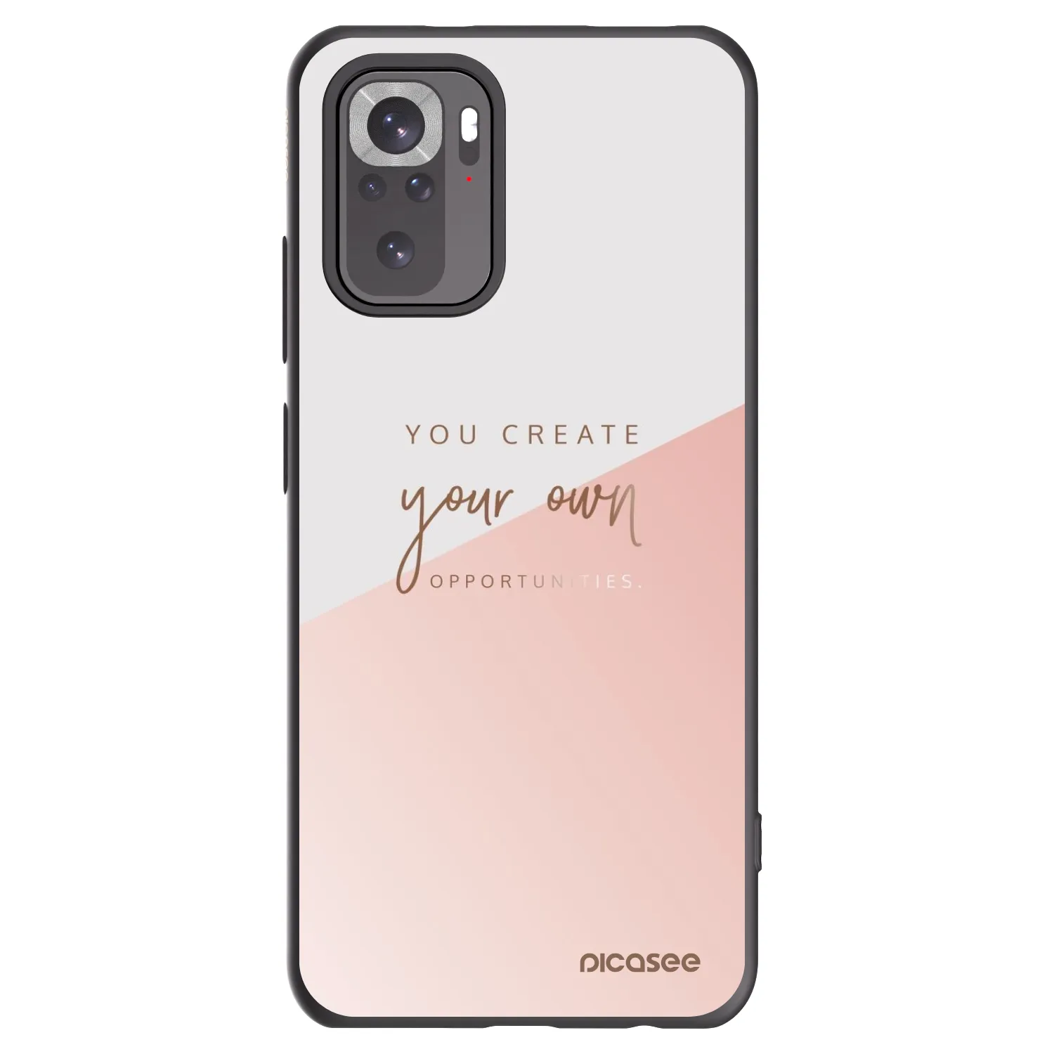 Picasee Μαύρη θήκη σιλικόνης για Xiaomi Redmi Note 10S - You create your own opportunities