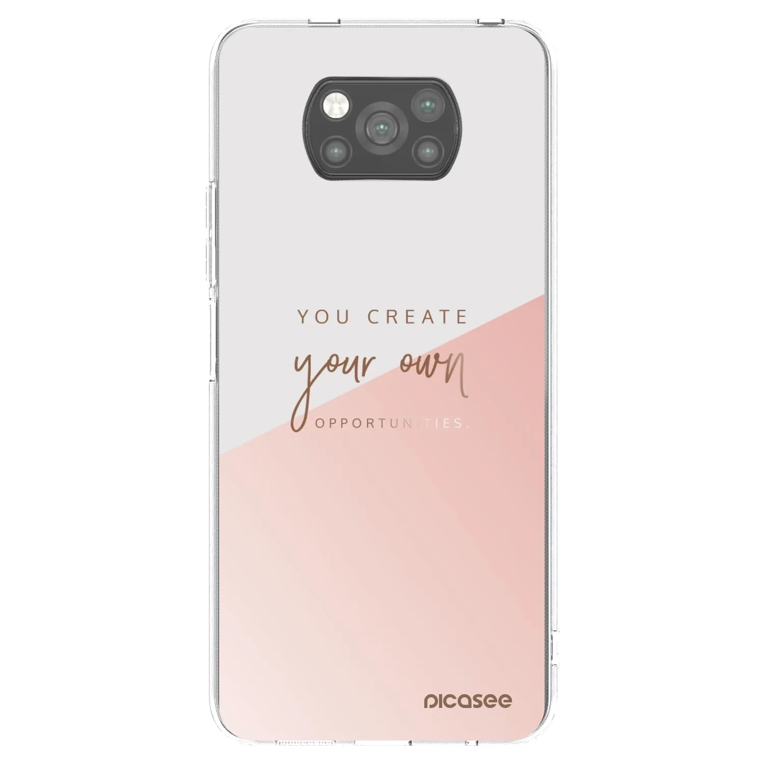 Picasee Μαύρη θήκη σιλικόνης για Xiaomi Poco X3 Pro - You create your own opportunities