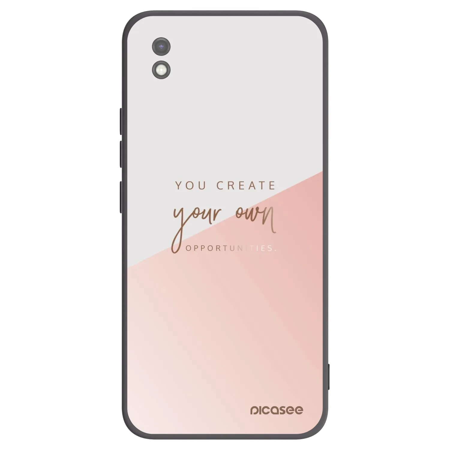 Picasee Μαύρη θήκη σιλικόνης για Xiaomi Redmi 9AT - You create your own opportunities