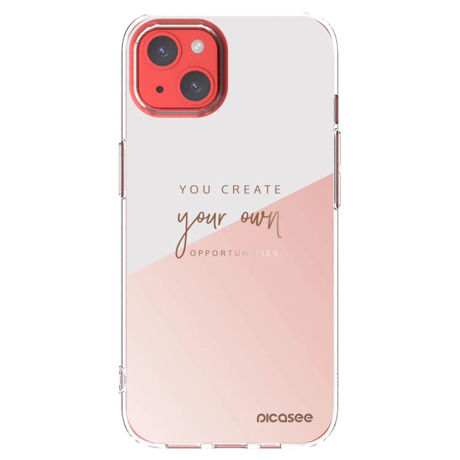 Picasee διαφανής θήκη σιλικόνης Apple iPhone 13 - You create your own opportunities