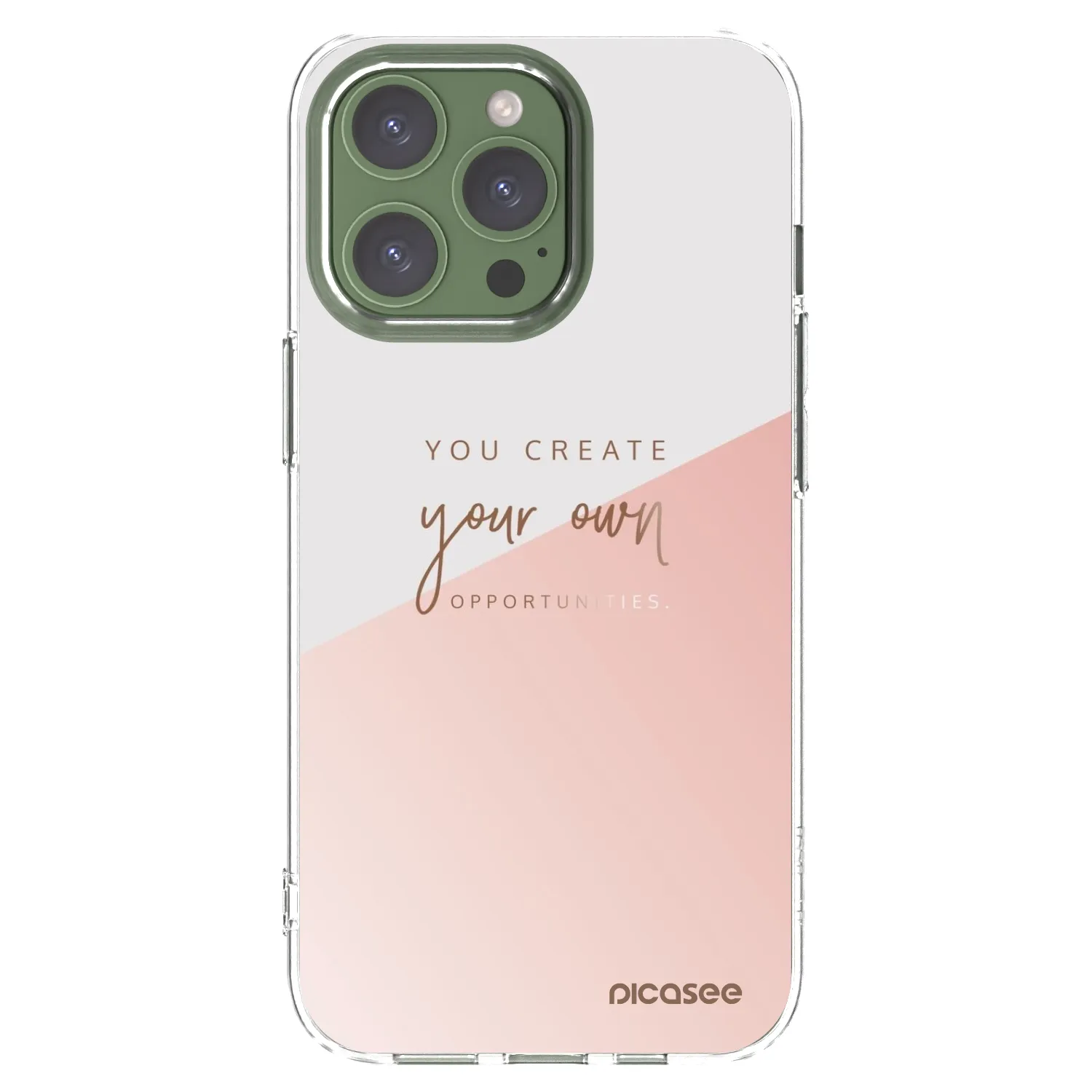 Picasee διαφανής θήκη σιλικόνης Apple iPhone 13 Pro - You create your own opportunities