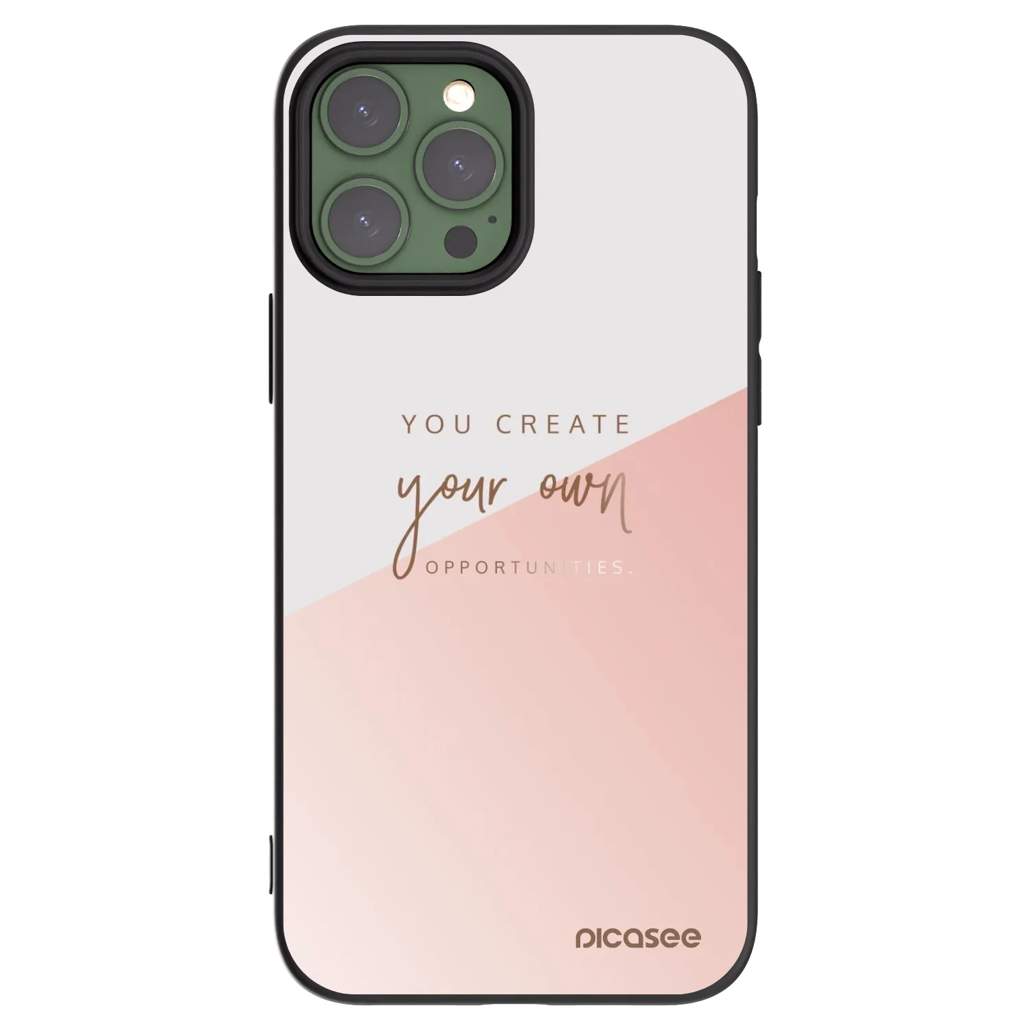 Picasee Μαύρη θήκη σιλικόνης για Apple iPhone 13 Pro Max - You create your own opportunities