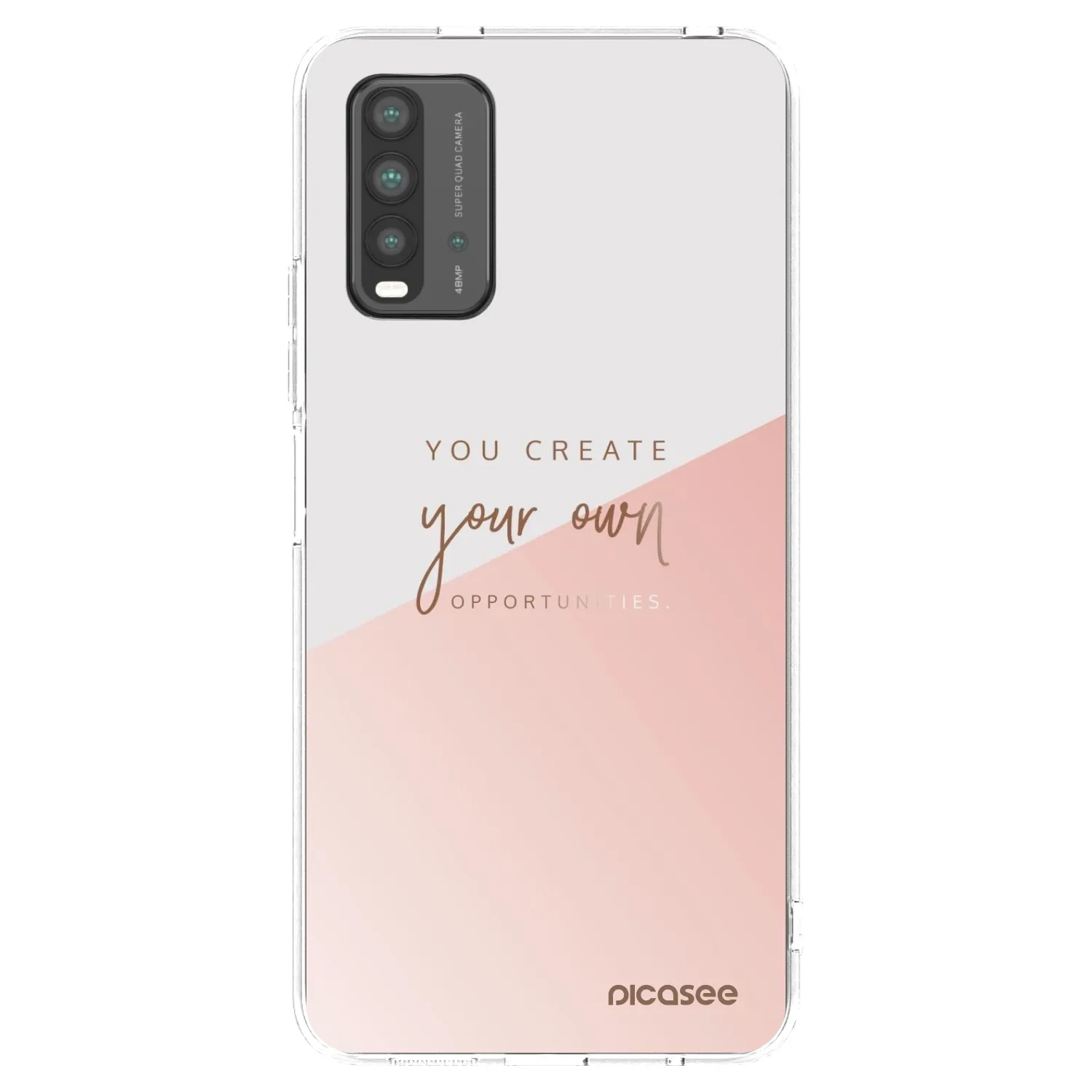 Picasee Μαύρη θήκη σιλικόνης για Xiaomi Redmi 9T - You create your own opportunities