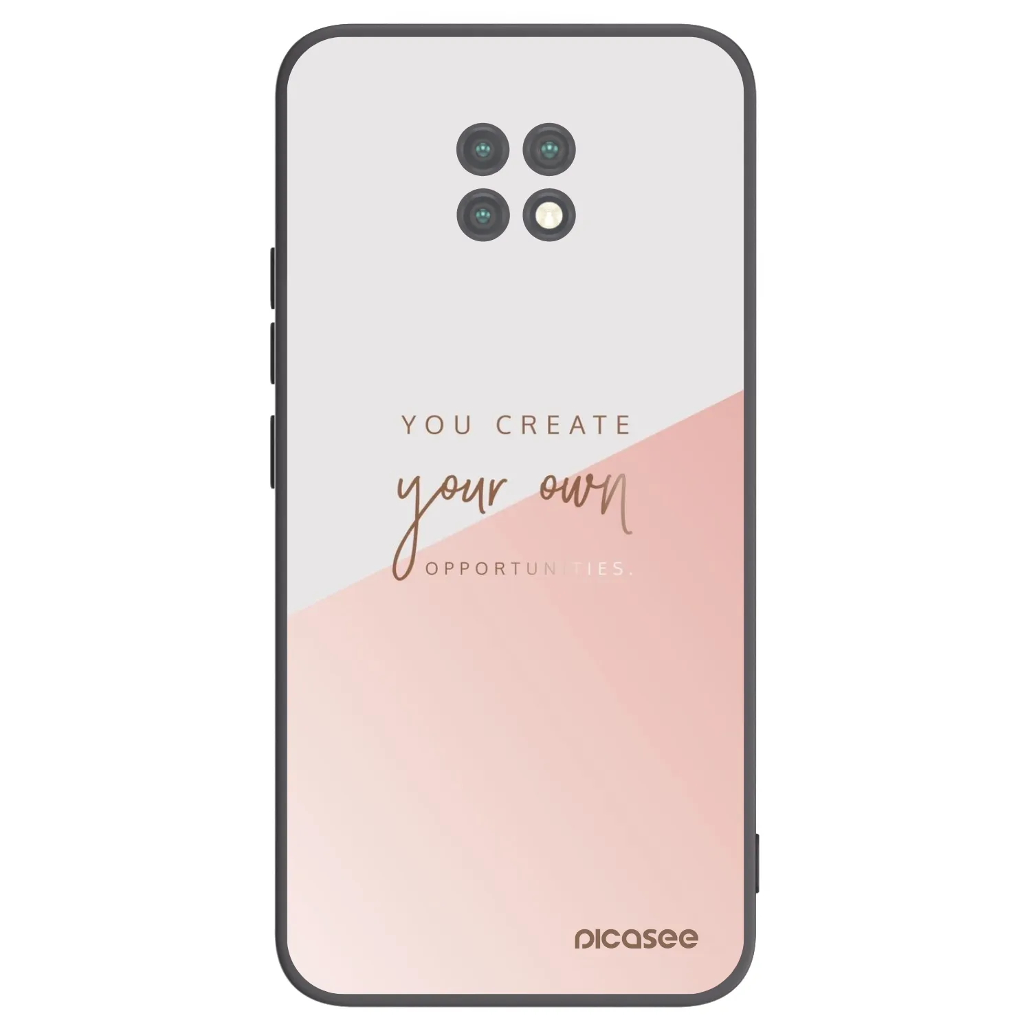 Picasee Μαύρη θήκη σιλικόνης για Xiaomi Redmi Note 9T - You create your own opportunities