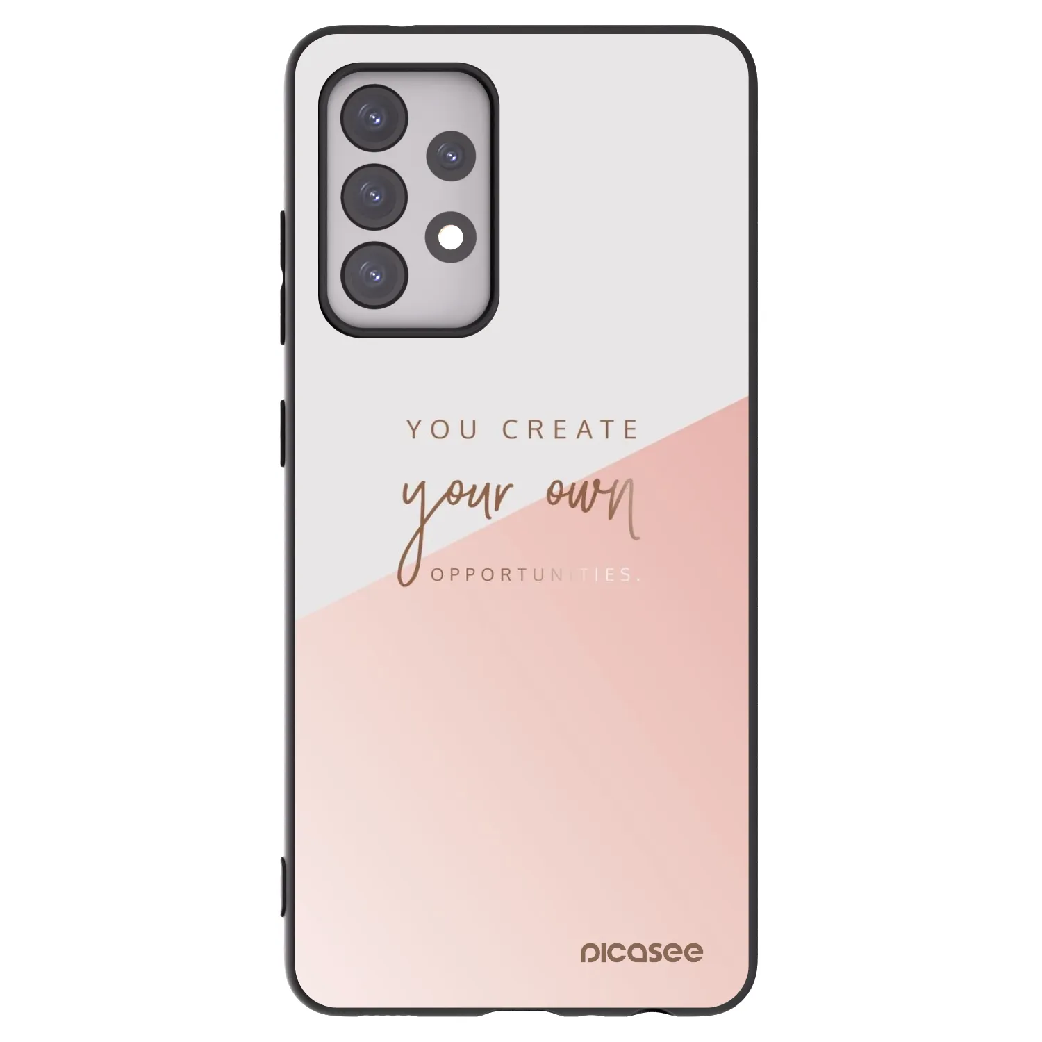 Picasee Μαύρη θήκη σιλικόνης για Samsung Galaxy A52s 5G A528B - You create your own opportunities