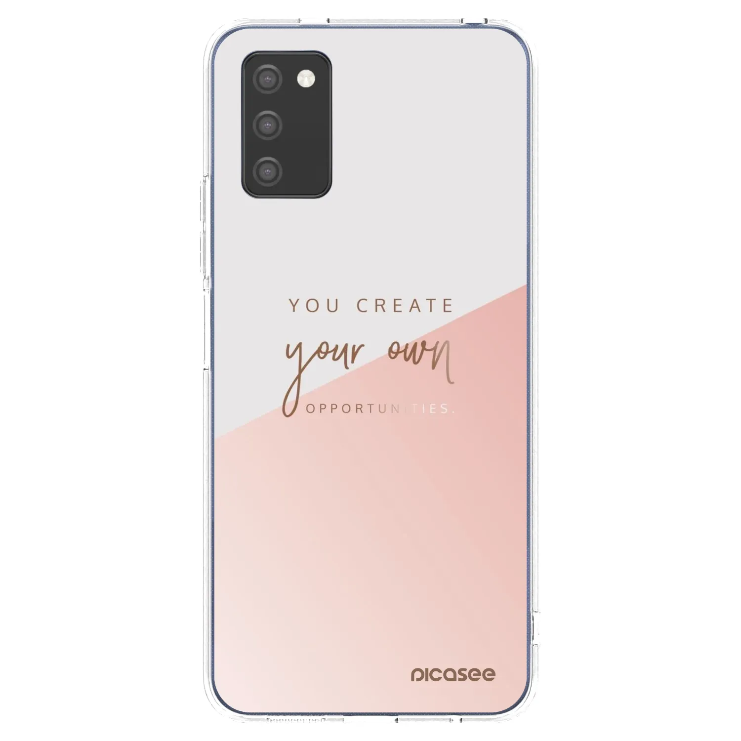 Picasee διαφανής θήκη σιλικόνης Samsung Galaxy A03s A037G - You create your own opportunities