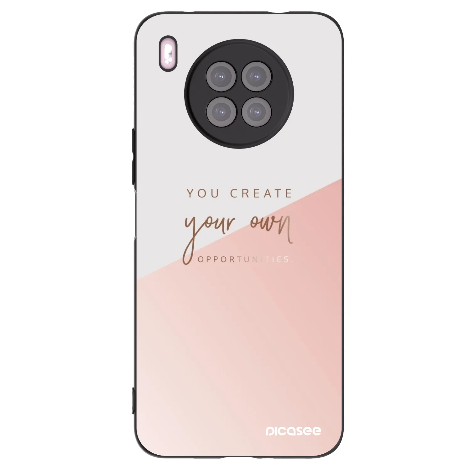 Picasee Μαύρη θήκη σιλικόνης για Huawei Nova 8i - You create your own opportunities