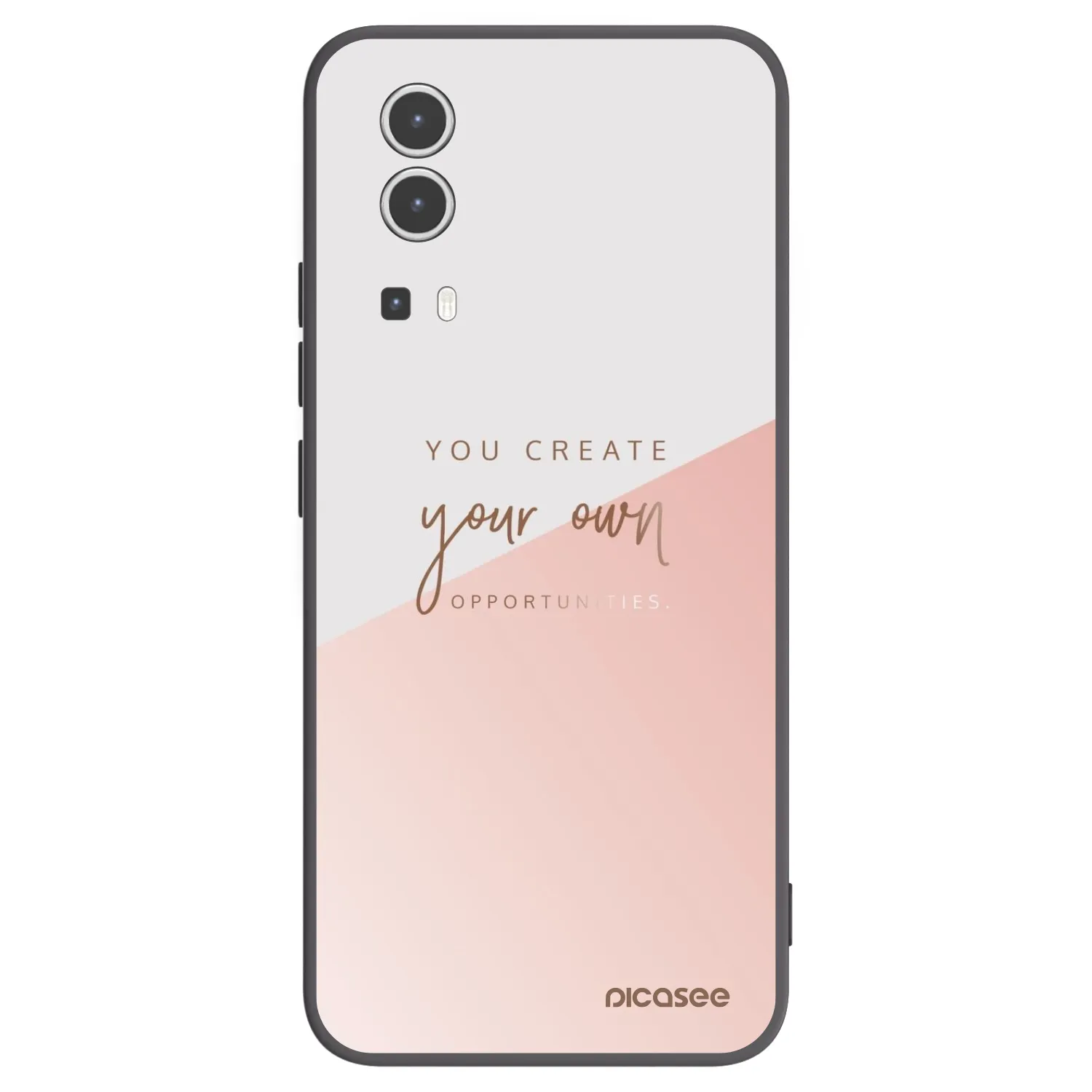 Picasee Μαύρη θήκη σιλικόνης για Vivo Y72 5G - You create your own opportunities